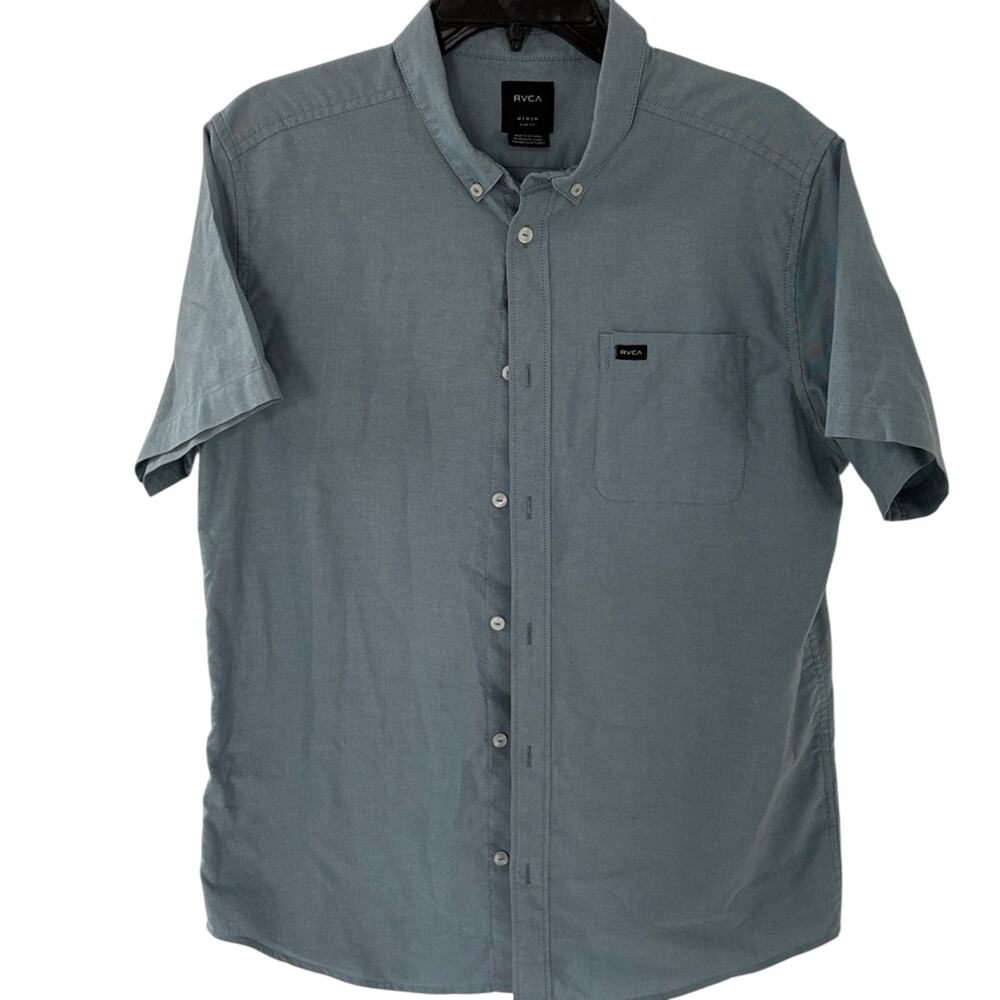 RVCA Sky Blue Short Sleeve Shirt